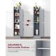 thumbnail image 4 of Gabinete de almacenamiento VASAGLE Siren, estrecho, con estantes ajustables, 4 of 7