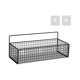 thumbnail image 4 of Cesta De Almacenamiento Para Armario, Cesta De Alambre De Acero Resistente Para Frutas, Verduras, Aperitivos, Color Negro L Con Pegatina, 4 of 5
