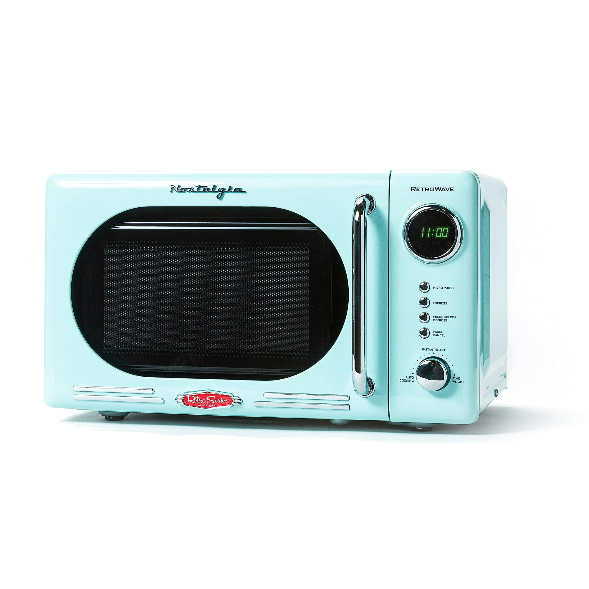 Horno Microondas Nostalgia Retro Compact 0.7 Pies Cúbicos 700w Aqua