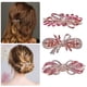 thumbnail image 3 of Bargains Únicos Accesorios para el Cabello para Mujeres Horquilla Brillante con Brillantes de Piedras de Imitación 3 Piezas Rosa, 3 of 7