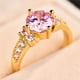 thumbnail image 1 of Stunning Boho Ring with Purple and Pink Zircon - 18k Gold Plated Wedding, Engagement, and Party Ring, 1 of 5