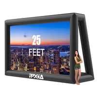 Pantalla De Cine Inflable Ppxia De 25 Pies Para Exteriores Con Ventilador