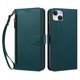 thumbnail image 1 of Funda Tipo Billetera para iphone14 Plus con Soporte y Bolsillo con Cierre Verde, 1 of 1