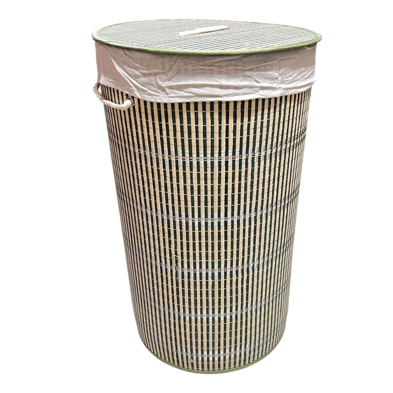 Oem - Cesto De Ropa Bambu Con Tapa Material Resistente