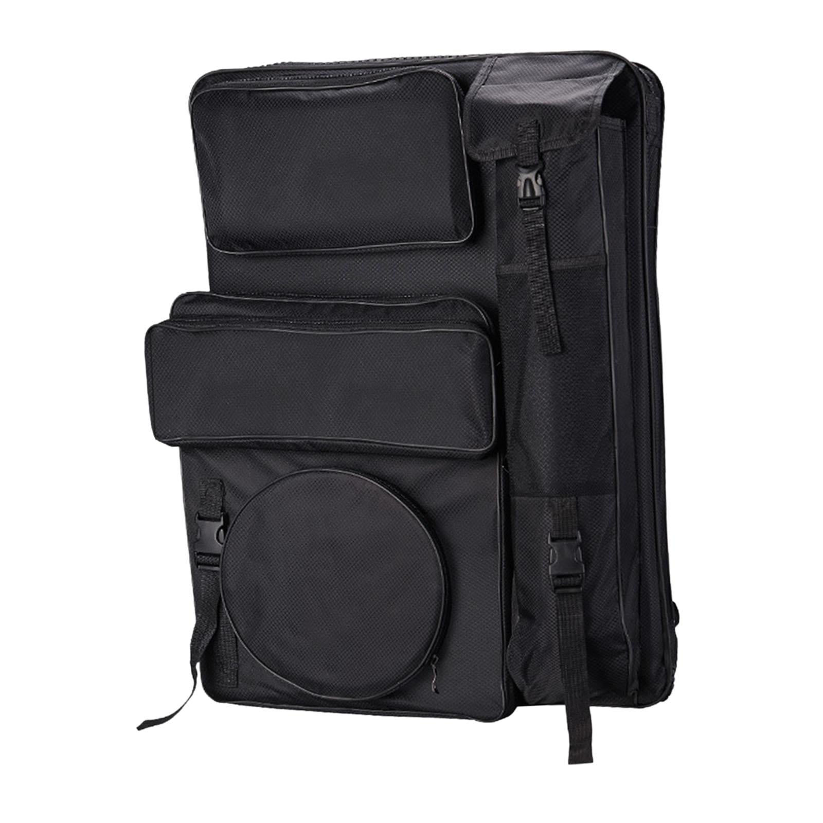 Bothyi - Bolso De Mano Con Bolsillos, Asa Para Tablero De Dibujo, Bolso Para Bocetos, Color Negro