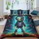thumbnail image 1 of Juego de funda nórdica Demon Ninja con estampado 3D, fundas de edredón suaves de microfibra cepillada, fácil cuidado, juegos de ropa de cama de calidad hotelera con funda de almohada, juego, 1 of 3