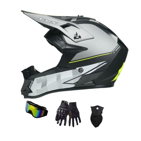 Ioensy - Casco De Ciclismo Cara Completa Accesorios Cómodos Y Ligeros Casco De Bicicleta M