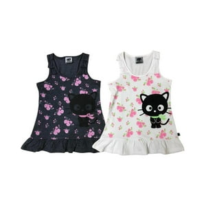 Hello Kitty - Pack 2 Poleras Niña Chococat Multicolor 12