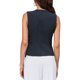 thumbnail image 3 of Chaleco de Traje para Mujer INSPIRE CHIC Sin Mangas Cuello en U Abotonado Verano Casual de Negocios Chaleco Top M Azul Oscuro, 3 of 5