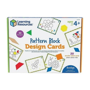 Learning Resources - Tarjetas Con Diseño De Bloques De Patrones, Recursos De Aprendizaje, Juguetes Stem 4+