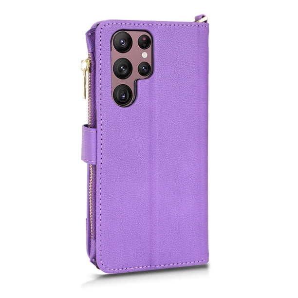 Stylish PU Leather Wallet Case for Samsung Galaxy S22/S22+/Ultra - Multi-Functional & Multi-Card Slots
