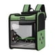 thumbnail image 2 of Mochila de viaje para pájaros, jaula de viaje para pájaros con percha de pie, bolsa de visita ligera para veterinario para cacatúa, mochila para loros verde, 2 of 5