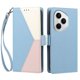 thumbnail image 3 of Funda Cartera para Honor 400 Pro con Cierre Magnético, Tricolor, Azul Claro, 3 of 6