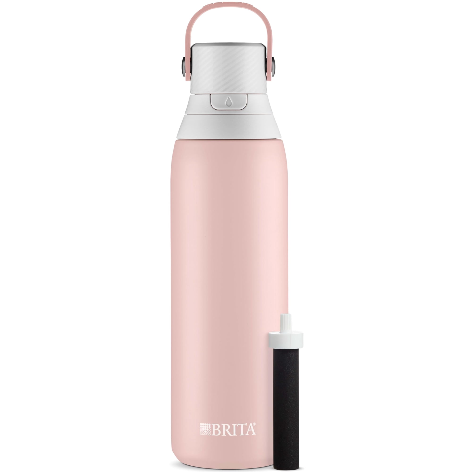 Botella De Agua Brita Stainless Steel Premium 590ml Rose