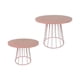 thumbnail image 4 of Bandeja De Almacenamiento De Hierro De 2 Piezas, Plato Redondo Decorativo Para Hotel, Boda, Café, Rosa, 4 of 5