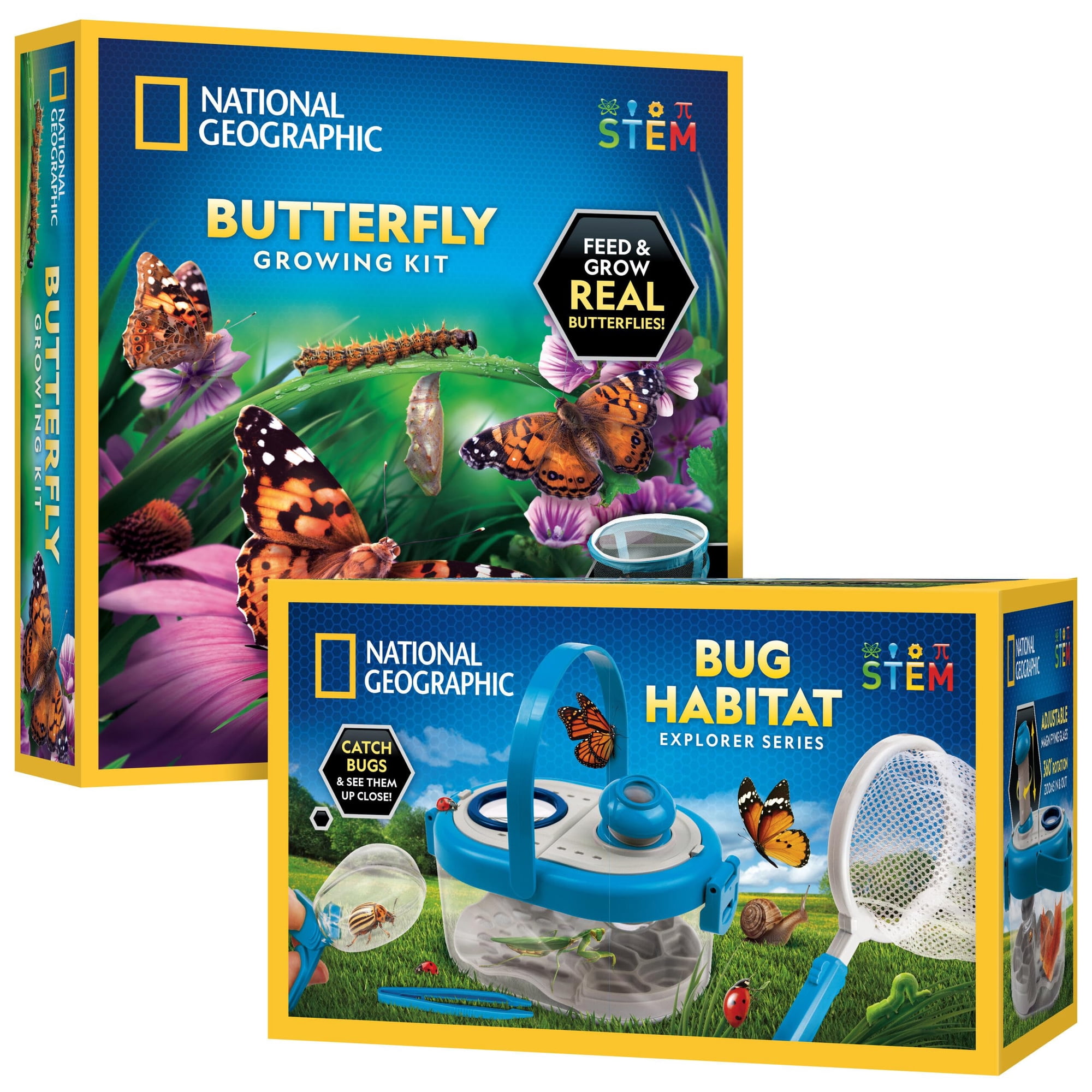 Blue Marble - Kit Para Cultivar Mariposas Y Atrapar Insectos National Geographic