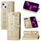 thumbnail image 1 of Funda Cartera FOXDOCK para iPhone 13 Mini , Flip PU con Relieve de Gatos y Perros, Tarjetero y Soporte, 1 of 6