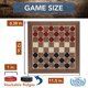 thumbnail image 5 of Set de damas WE Games Old School, madera roja y negra, 30 cm, 5 of 9