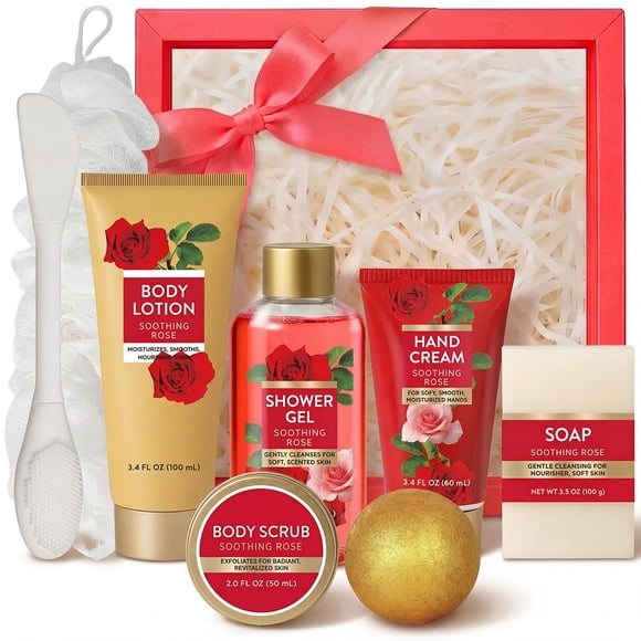 Spa Luxetique Set De Regalo De Baño Y Cuerpo De Rosa 8 Piezas