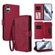 thumbnail image 1 of Funda Cartera Mariposa para [Samsung Galaxy A06/A07 4G/5G] con Soporte y Cremallera Rojo, 1 of 6