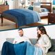 thumbnail image 5 of Manta PAVILIA Fluffy Sherpa Ombre 130 x 150 cm, color azul marino, 5 of 7