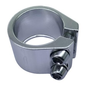 Ioensy - Abrazadera Para Tija De Sillín De Bicicleta De Carretera De 1,13 Pulgadas, Fácil Instalación, Color Plateado