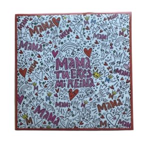 Genérico - Papel Alfajor Dia De La Madre Diseño B 100Un Blanco