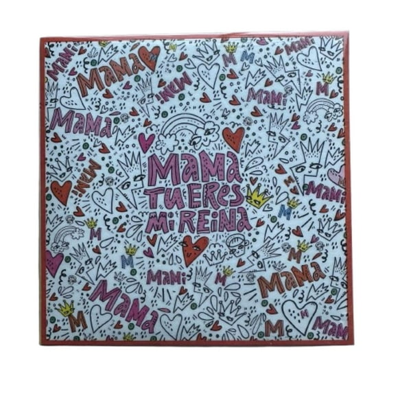 Papel Alfajor Dia De La Madre Diseño B 100un 14x14cm