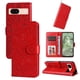thumbnail image 4 of Funda tipo cartera FOXDOCK para Google Pixel 8A , diseño girasol en relieve, cuero PU, cierre magnético, soporte y tarjetero, 4 of 5
