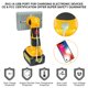 thumbnail image 5 of Luz de trabajo Hiesuan 18W 2000LM con puerto de carga USB, 5 of 8