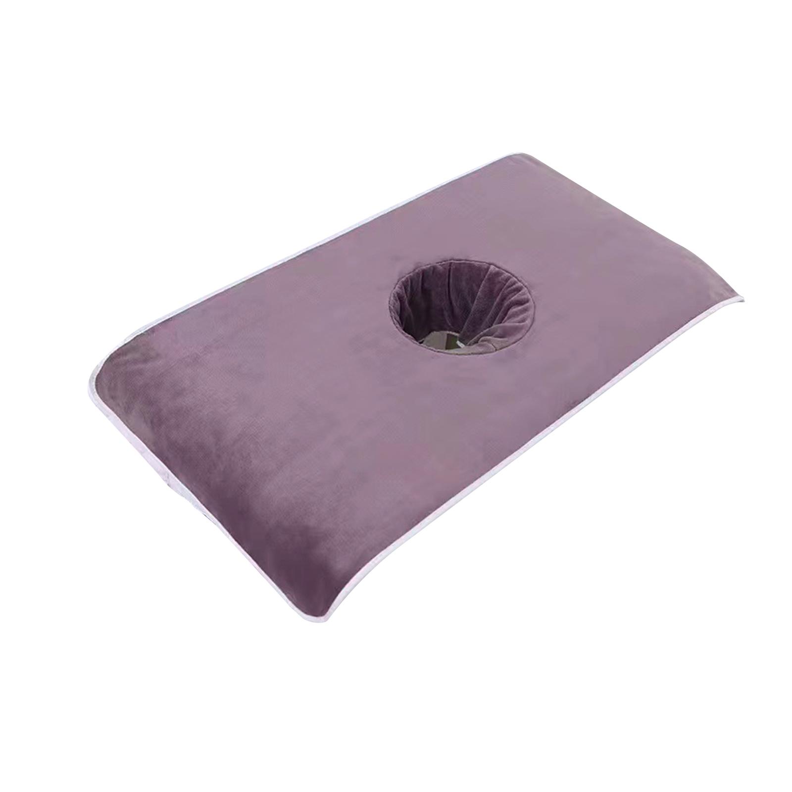 Ioensy - Funda De Cama De Masaje Toalla Sábana De Masaje Reutilizable Para Cama De Masaje De Salón Spa Morado Gris