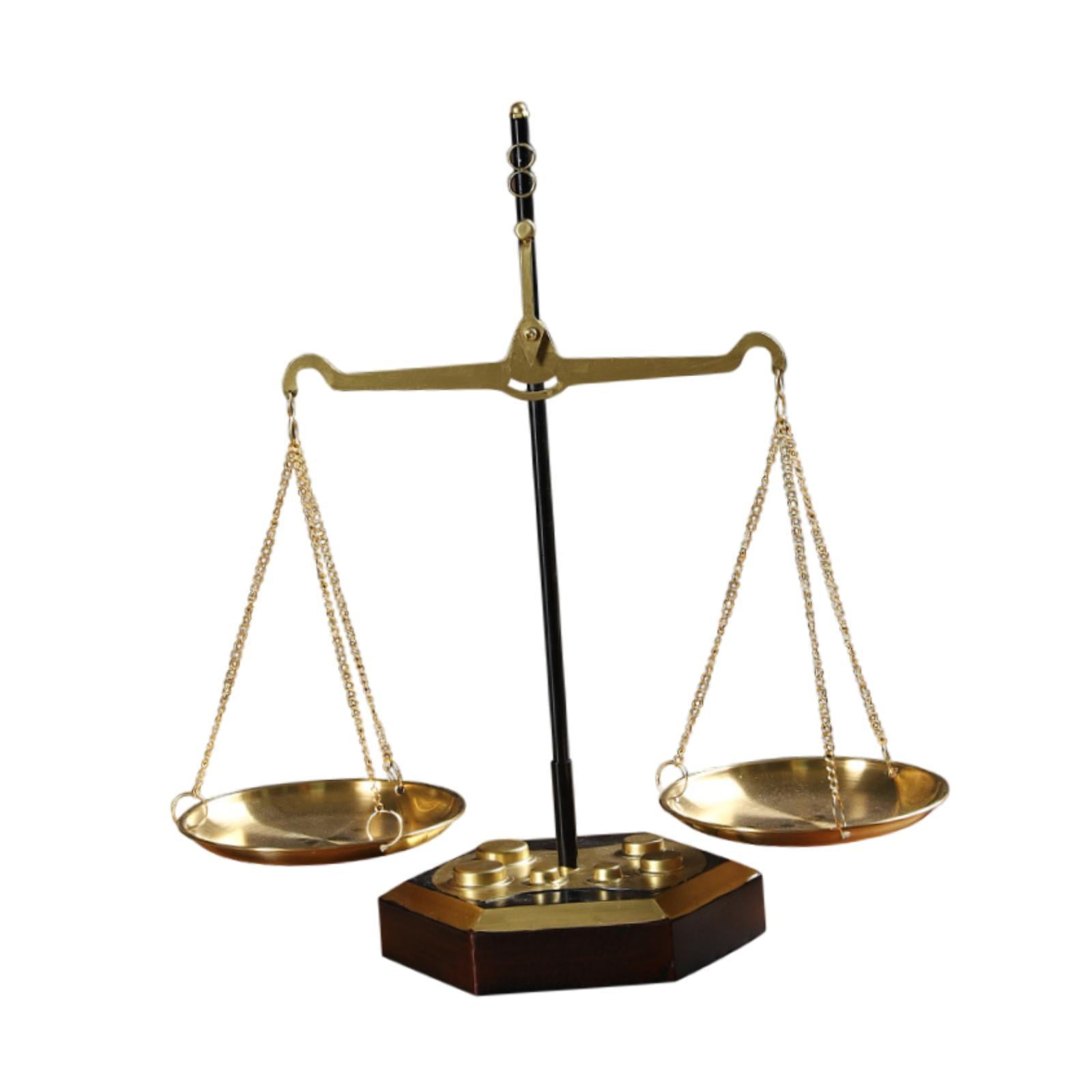 Bothyi - Soporte De Hierro Para Joyas, Diseño De Escala De Libra, Para Estudio, Oficina, Jubilación, 38 Cm X 41,2 Cm