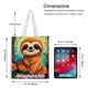 thumbnail image 5 of Sloth Bolso de tela con estampado de lienzo para mujer, bolsa de compras reutilizable y estética, con cremallera interior, regalo para mujer,38*45cm., 5 of 6