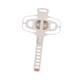 thumbnail image 3 of Soporte Para Teléfono Móvil De Bicicleta Con Correa De Silicona Para Manillar (beige Y Blanco), 3 of 5