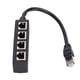 thumbnail image 2 of Adaptador divisor RJ45 de 1 a 4 puertos, transmisión fluida, excelente conexión, adaptador de cable de red., 2 of 8