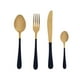 thumbnail image 1 of Set 4 Cubiertos Must Dorado Negro BVS, 1 of 3