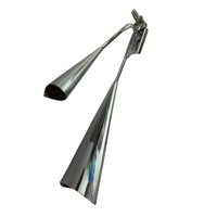 Magideal - Dos Tonos Agogo Bell Instrumentos Musicales Altavoces Material Didáctico Fiesta Metal Doble Campana De Mano Chico Adultos Niños Niñas , 31.5X12X8.5 Cm 315X12X85 Cm