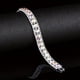 thumbnail image 1 of Luxury Birthstone Tennis Bracelet - Three Rows of Shiny Zircon - Colorful Watchband Bracelet for Women & Girls, 1 of 5