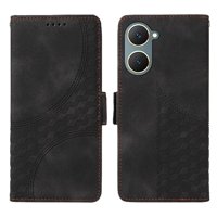 Carcasa Foxdock Vivo Y03 4G De Cuero Pu, Diseño Acolchado Clásico, Protección Contra Caídas Y Rayones