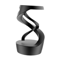 Magideal - Bola Levitante De Juguete Cinético Para Mantener La Concentración, Adorno, Para Regalo De Cumpleaños, Flotador De Escritorio De Aleación De Aluminio, Negro