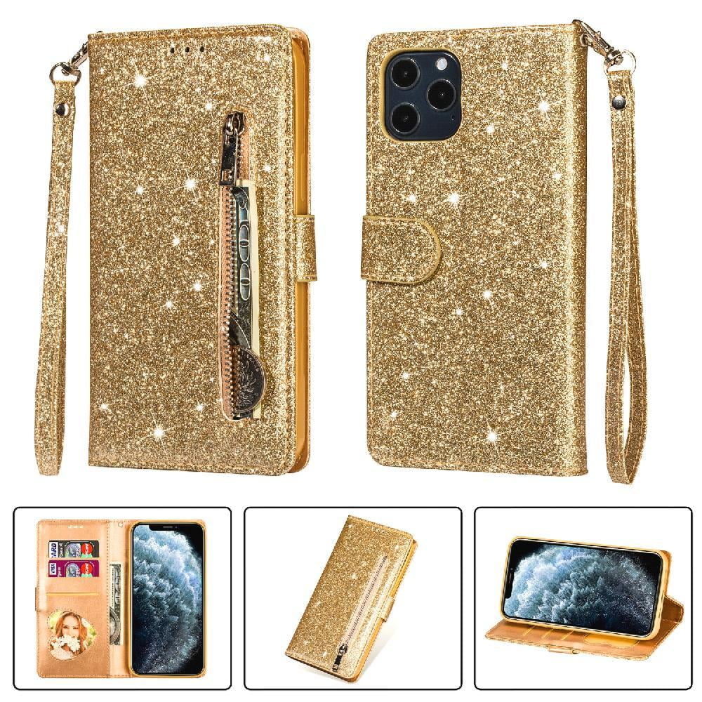Foxdock - Funda Para Elegante Funda Iphone 11 Pro Glitter Con Cremallera-ideal Para El Uso Diario
