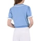 thumbnail image 3 of INSPIRE CHIC Blusa Vintage de Punto con Cuello de Solapa y Mangas Abullonadas con Volantes para Mujer XL Azul, 3 of 5