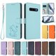 thumbnail image 3 of Funda de Gato tipo Libro para Samsung Galaxy S10 Plus, Verde Claro, 3 of 6