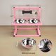 thumbnail image 5 of Cuencos para perros SHAINFUN de altura ajustable, rosa, 10‑25 cm, 5 of 5
