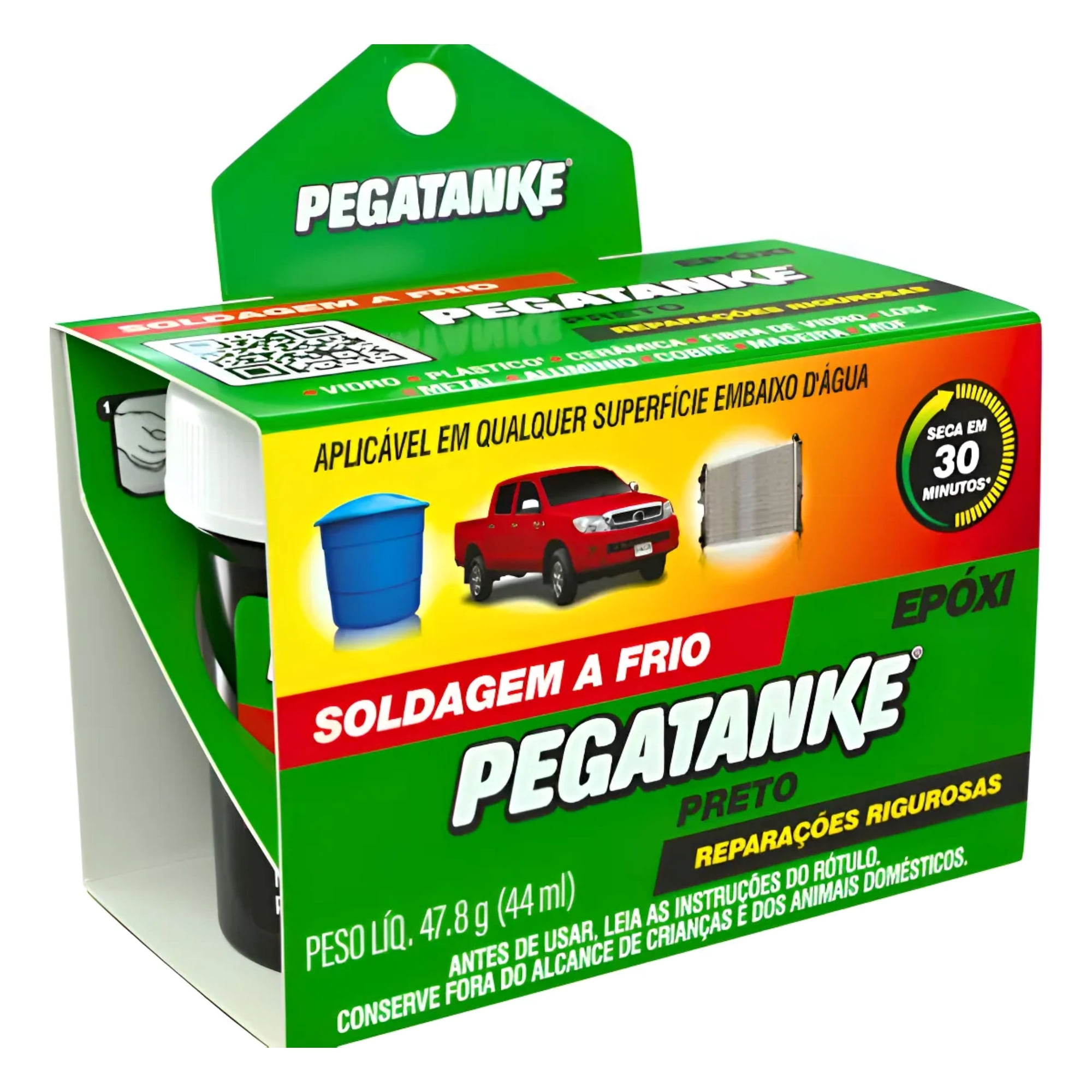 Metalfer - Pegamento Pegatanke Negro Soporta Hasta 300°c Con Eficacia Negro