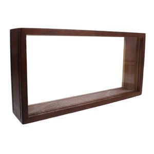 Magideal - Caja De Sombra Con Marco, Caja De Memoria, Decoración De Mesa, Cajas De Sombra, Vitrinas De Flores Secas, Caja De Exhibición Para Fotos, Arte De , Color Madera Oscura