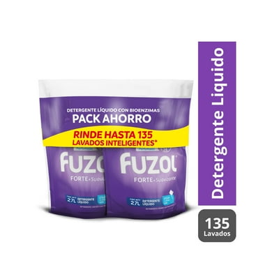 Detergente Líquido Forte Con Suavizante Doypack Pack L Ml Fuzol