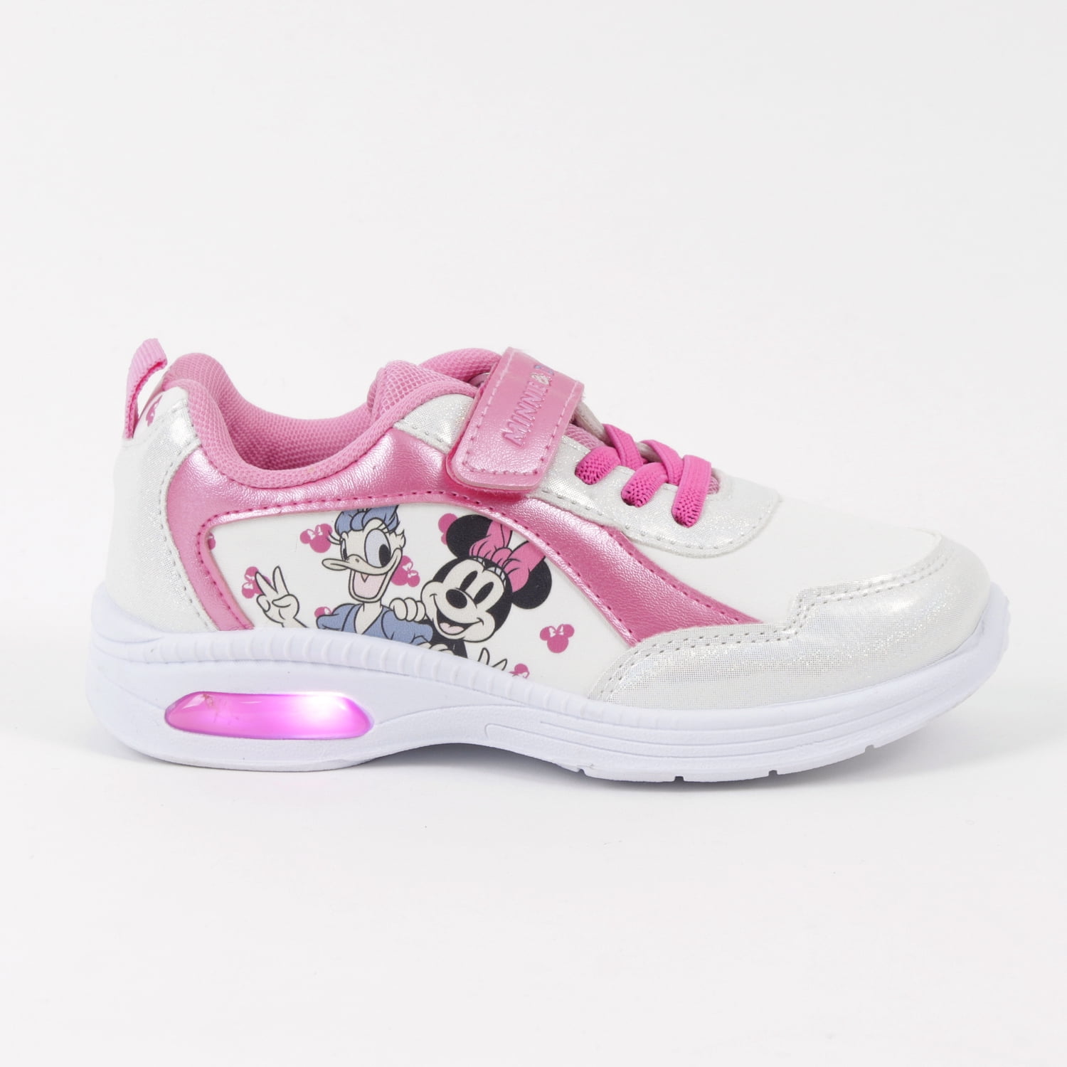 Zapatillas Con Luces Niña Blanco Amigas Minnie Disney