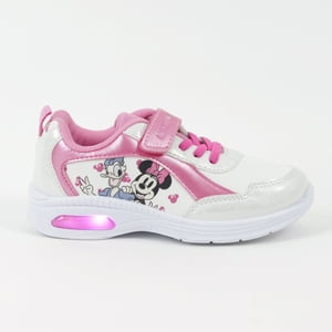 Zapatillas Con Luces Niña Blanco Amigas Minnie Disney