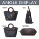 thumbnail image 4 of Bolso SHARPAD de cuero negro con estampado floral en relieve, 4 of 7